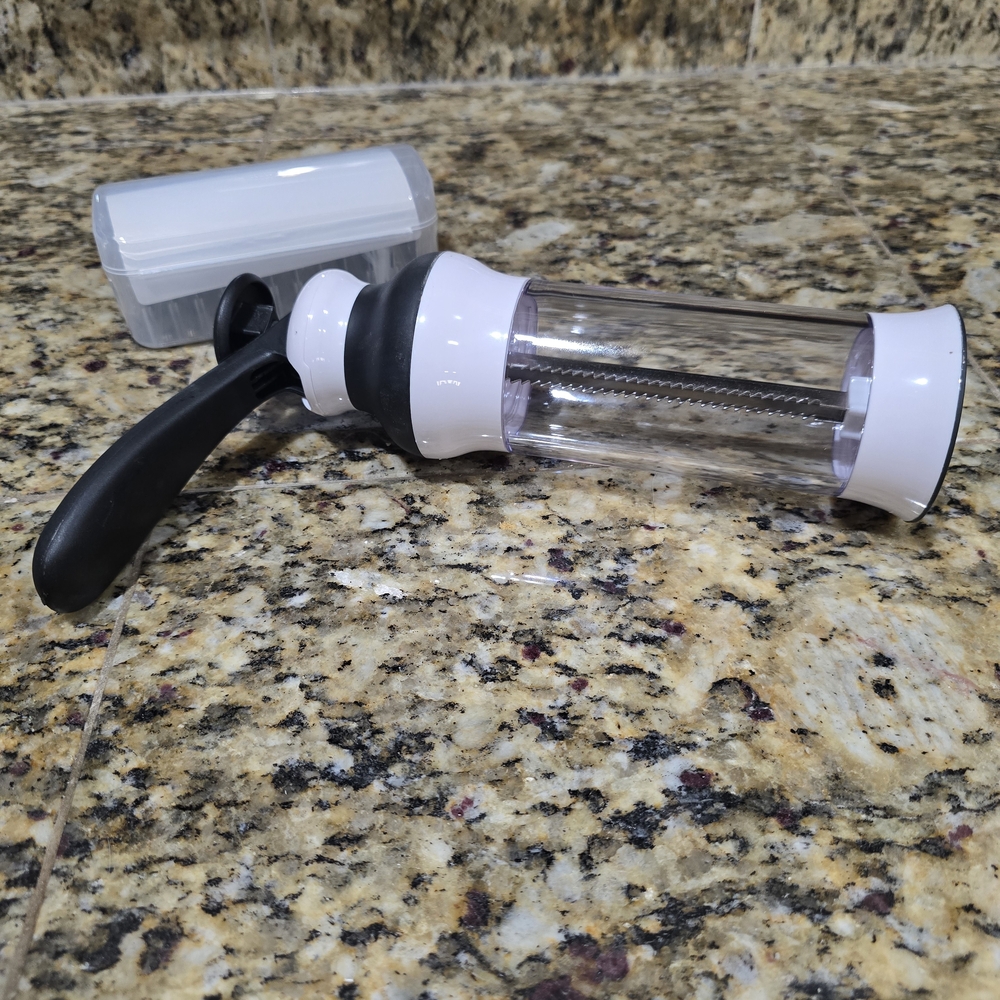 Black and White Handheld Cookie Press